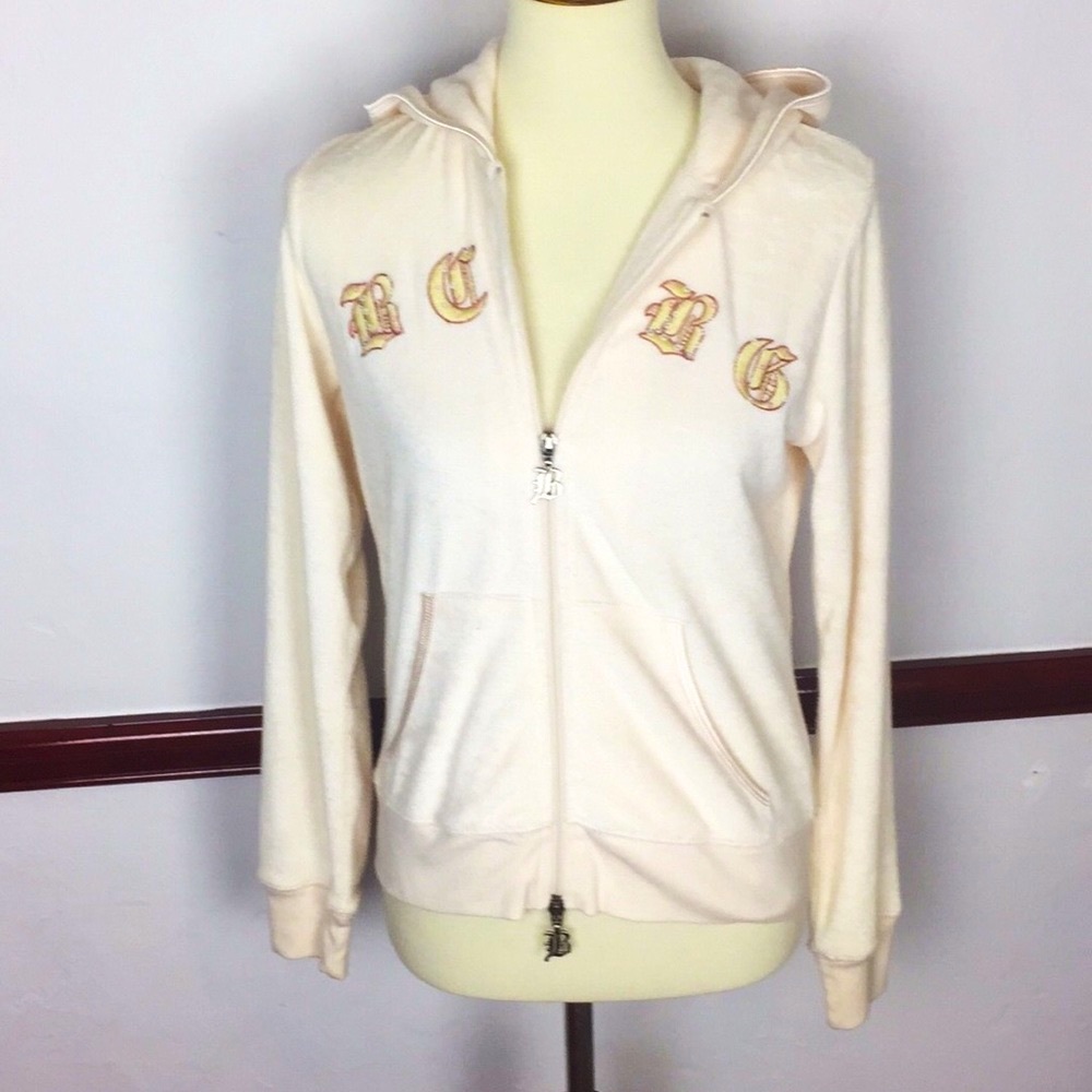 BCBGMAXAZRIA VELOUR JACKET EMBROIDERED WIT…